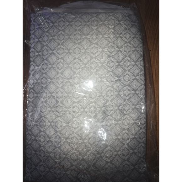 Manyavar Men Blended Cotton Embroidered Kurta Pyjama Set SZ L Gray Top - Picture 9 of 12